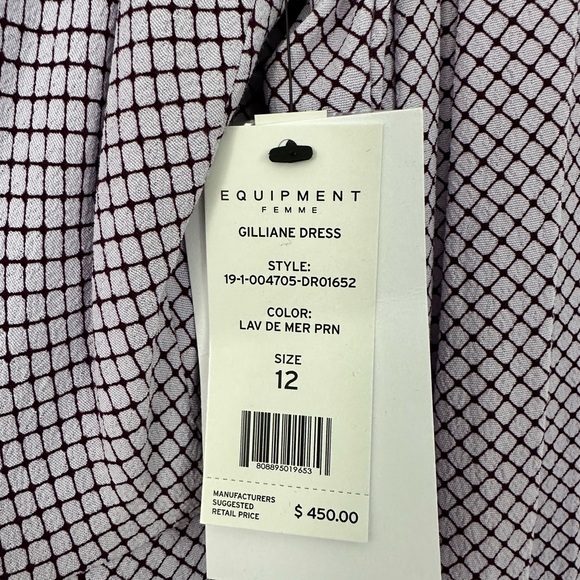 Equipment Lavender Gillian’s Dress - Size 12 NWT - Picture 4 of 10